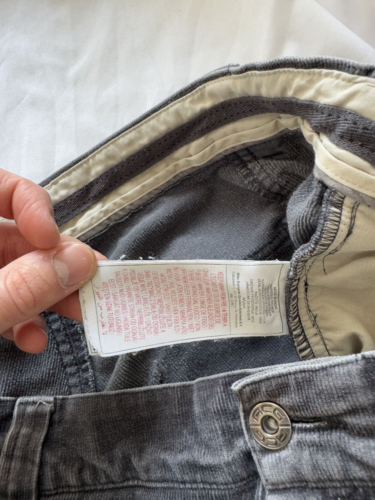 Nike ACG Vintage Y2k Nike ACG Corduroy Pants Distressed Grey Rare Size US 36 / EU 52 - 8 Thumbnail