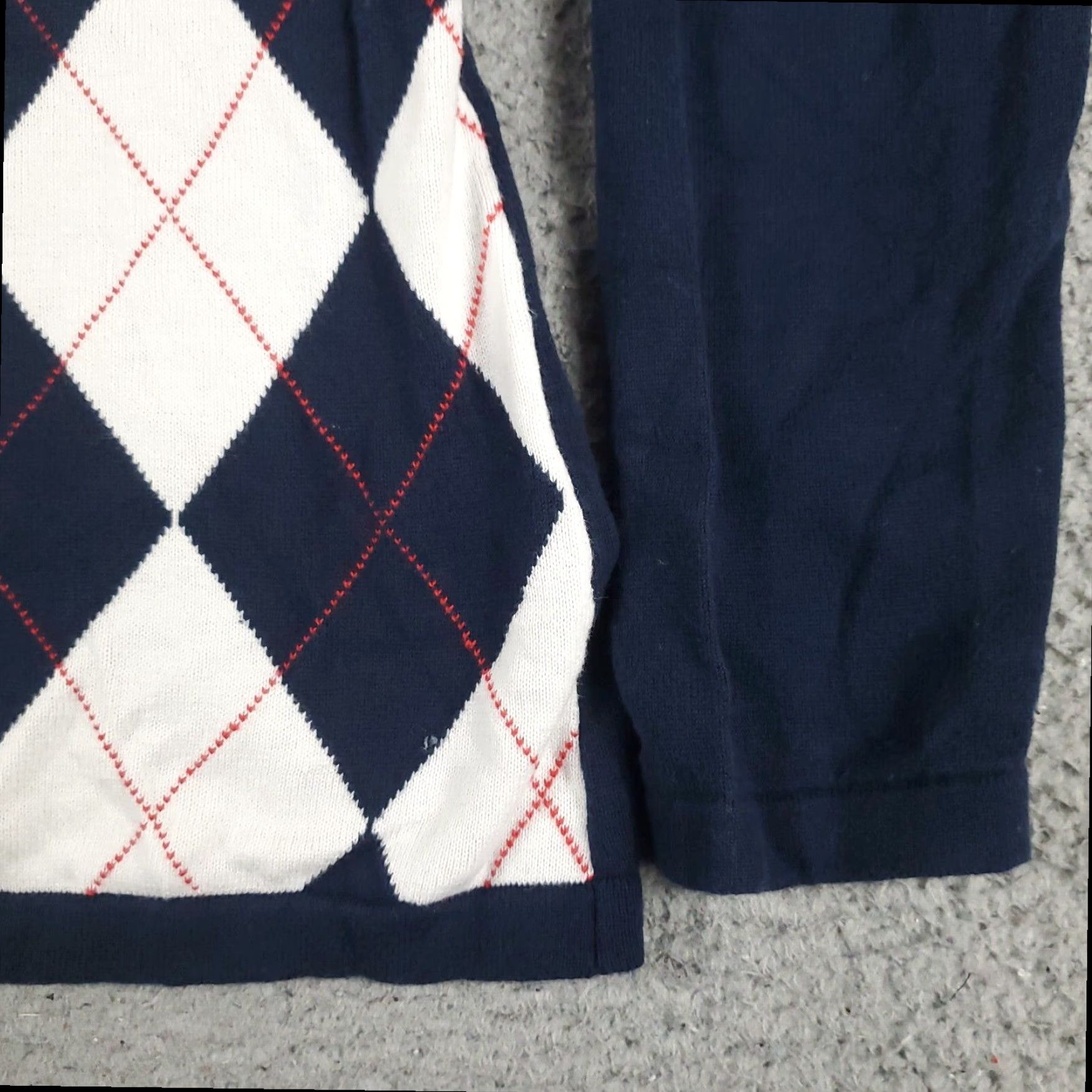 Tommy Hilfiger Tommy Hilfiger Argyle Sweater Women's Medium Blue Pullover Size M / US 6-8 / IT 42-44 - 4 Thumbnail
