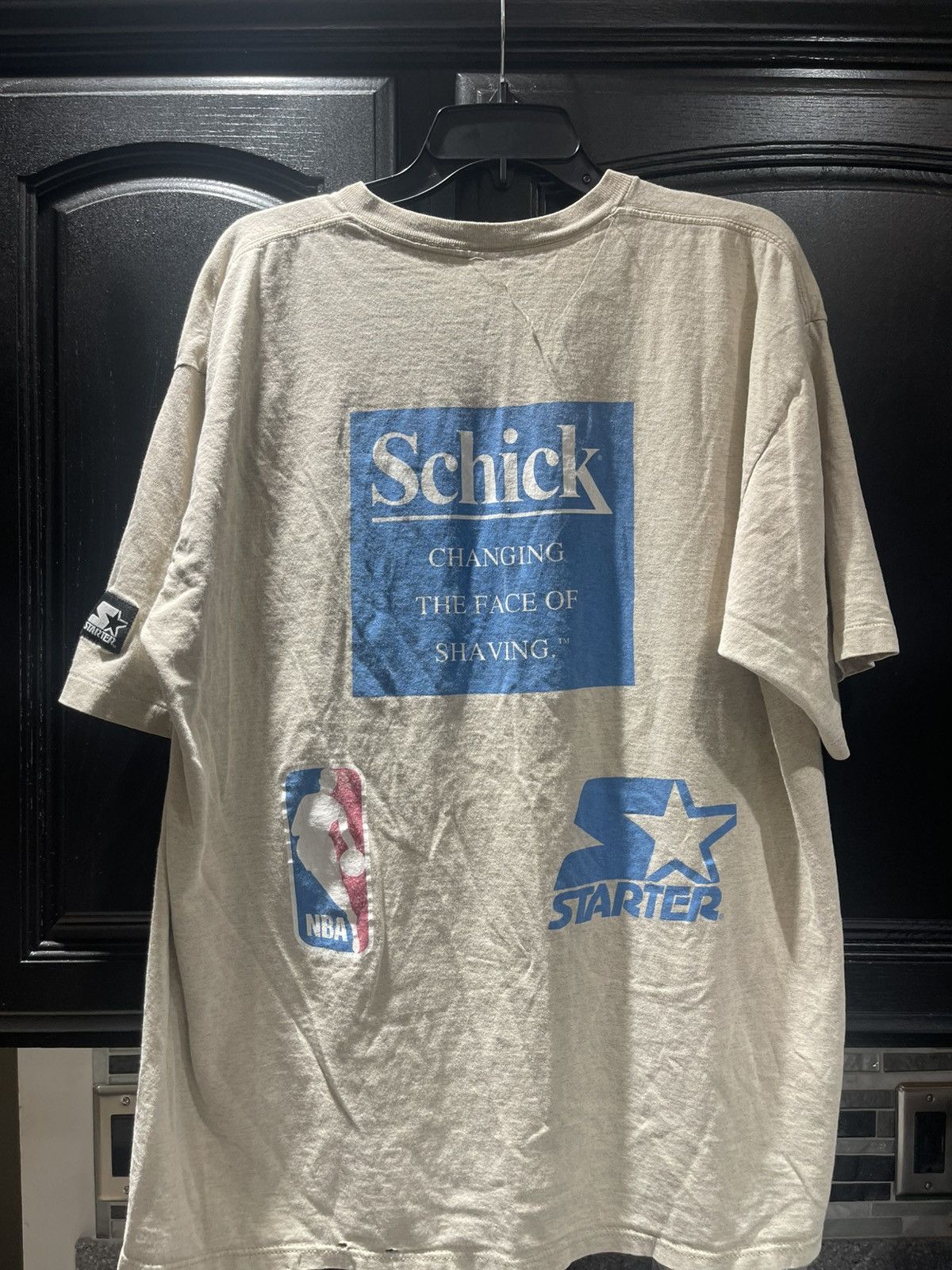 Vintage Vintage 1995 Starter x Schick “Super Hoops” shirt sz XL Size US XL / EU 56 / 4 - 6 Thumbnail