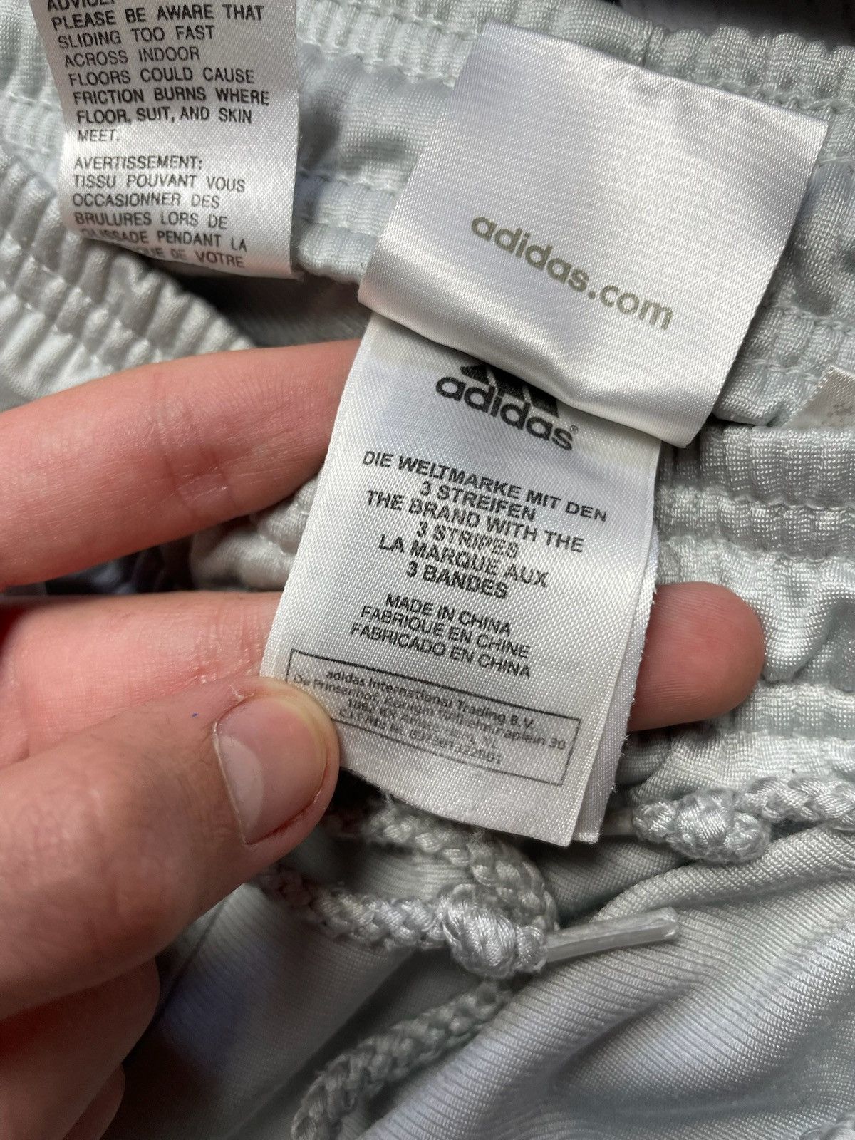 Other Vintage adidas pants Y2K drill joggers size M silver rare Size US 32 / EU 48 - 6 Thumbnail