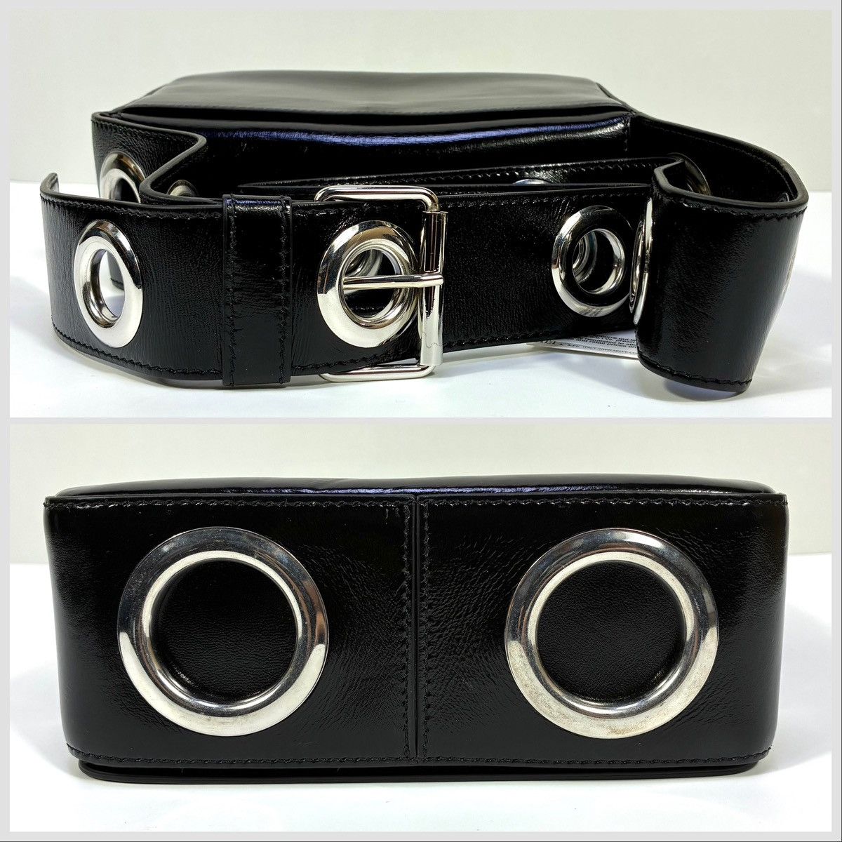 Moschino Moschino Couture Metal Logo Crossbody Shoulder Bag Black NWT Size ONE SIZE - 5 Thumbnail