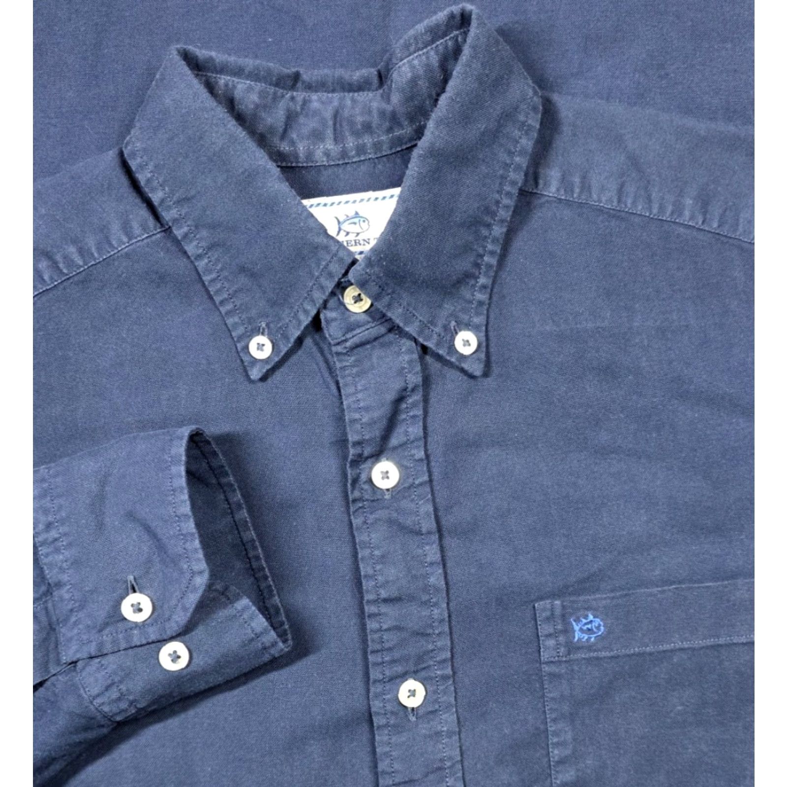 Southern Tide Southern Tide Mens Size S Blue Classic Fit Oxford Button Up Long Sleeve Shirt Size US S / EU 44-46 / 1 - 2 Thumbnail