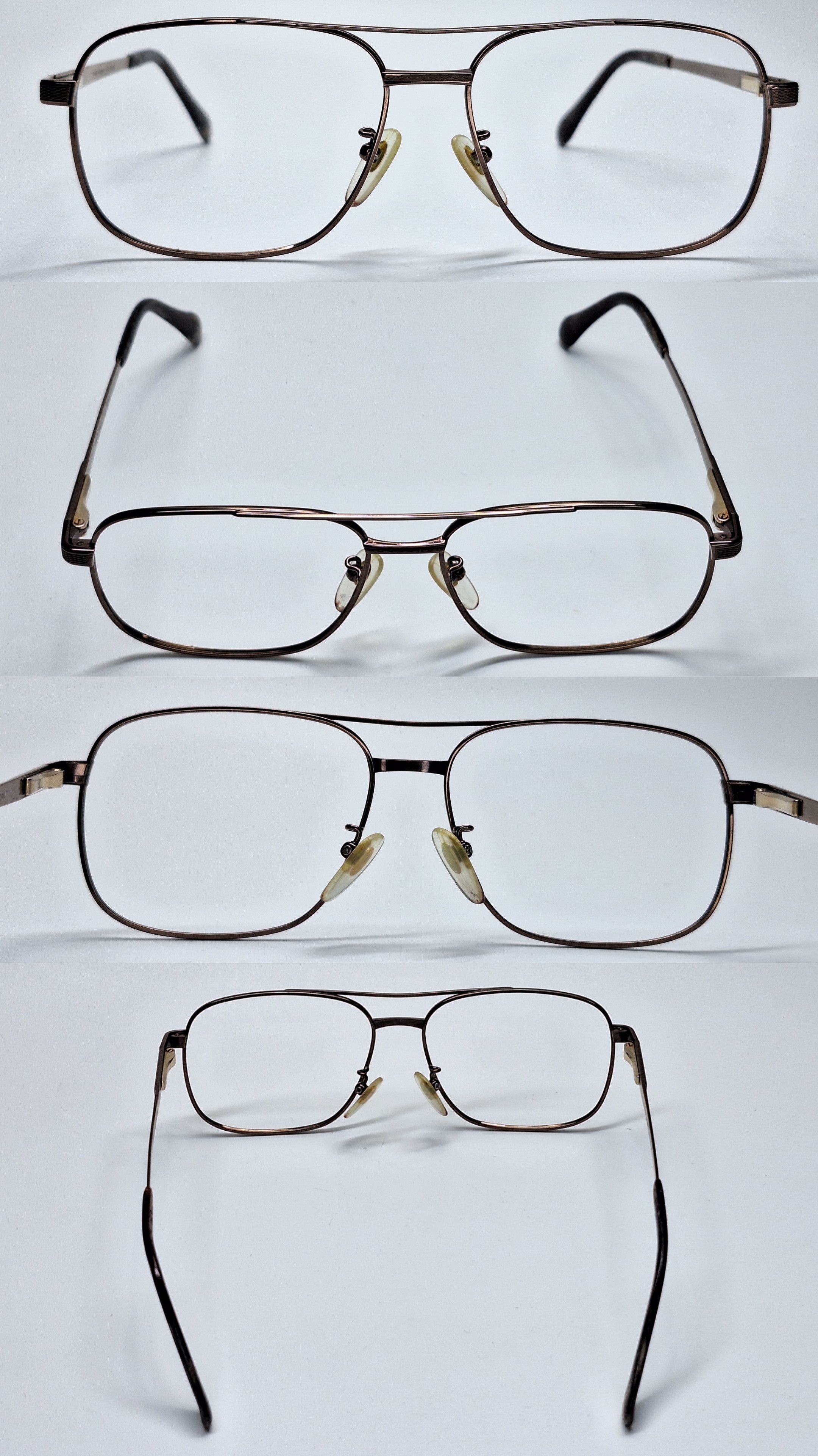 Other Two-Ring LX-1930 All Titanium IP Double Bridge Eyeglass Size ONE SIZE - 4 Thumbnail