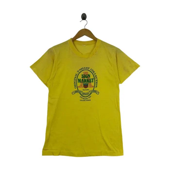 Vintage Vintage 80’ OKINAWA SIGN MARKET Collection Tee Shirt Size US XS / EU 42 / 0 - 1 Thumbnail