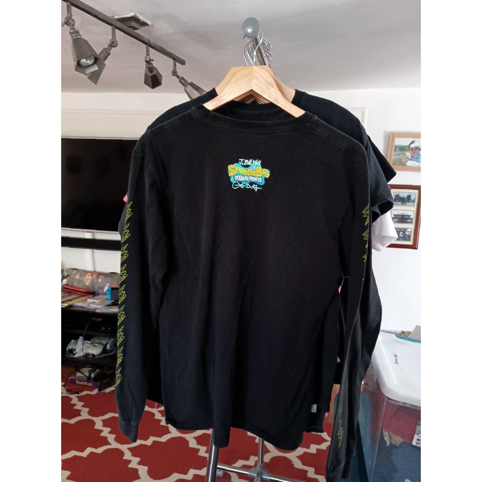Vintage VINTAGE SpongeBob SquarePants J Balvin Collab Long Sleeve Tee Shirt Made In USA Size US M / EU 48-50 / 2 - 5 Thumbnail