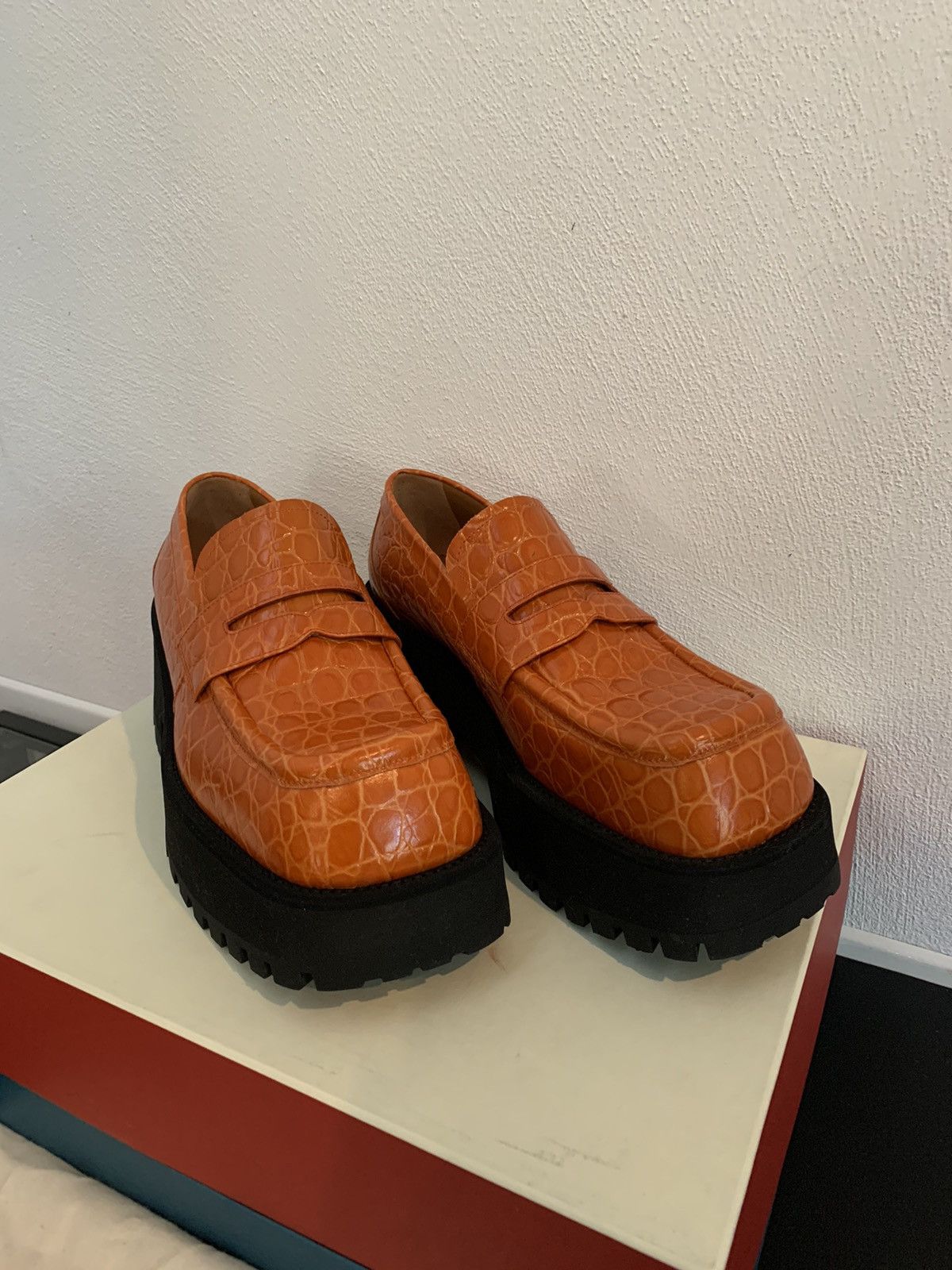 Marni Marni Platform Leather Loaffers Size US 7 / IT 37 - 4 Thumbnail