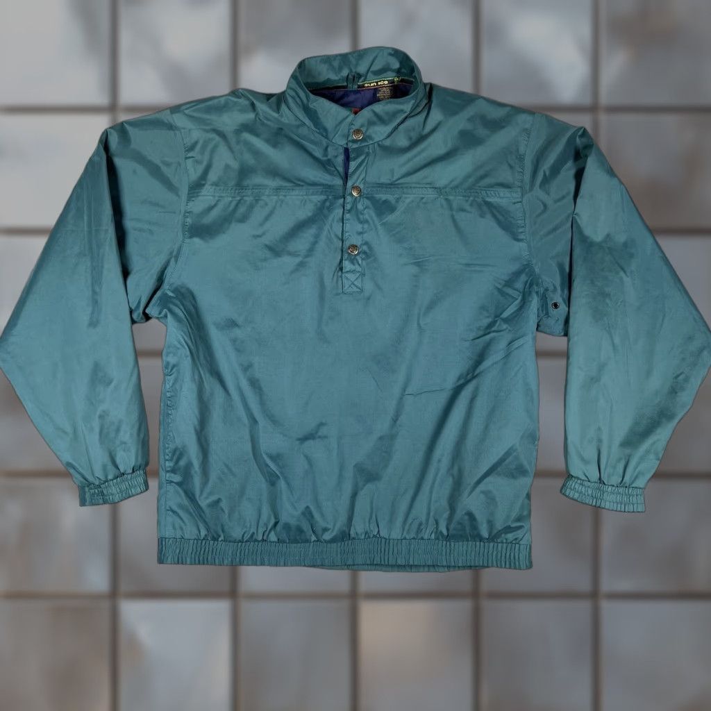 Vintage VINTAGE Sunice Golf Jacket Pullover Mens Large L Jade Green EUC Size US L / EU 52-54 / 3 - 1 Thumbnail