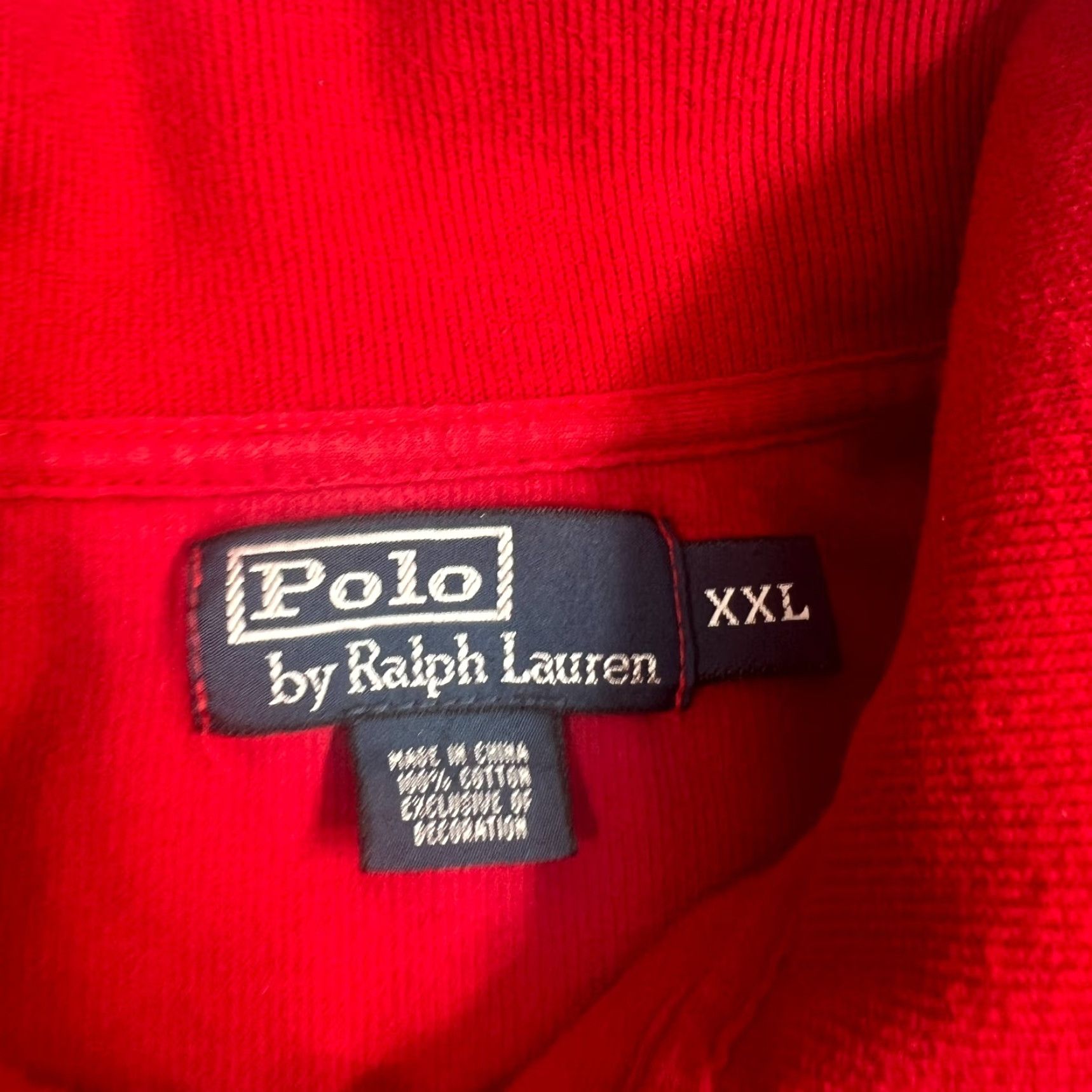 Polo Ralph Lauren VINTAGE Polo Ralph Lauren Sweater Pullover Mens 2XL Big & Tall Red Cotton Knit Casual Classic Modern Size US XXL / EU 58 / 5 - 3 Thumbnail