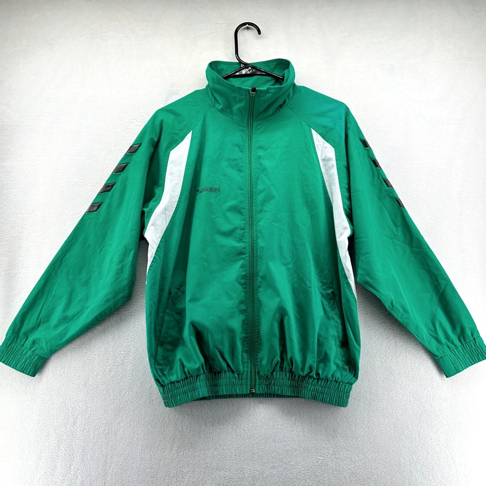 Hummel Hummel Track Jacket Green Men's XL Long Sleeve Full Zip Pockets XL Green Track Jacket Soccer Winter Pockets Mens XL Size US XL / EU 56 / 4 - 2 Thumbnail