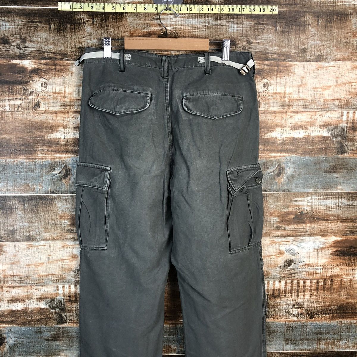 Japanese Brand DL Jungle Storm Green Cargo Multipocket Pants #C098 Size US 32 / EU 48 - 14 Thumbnail