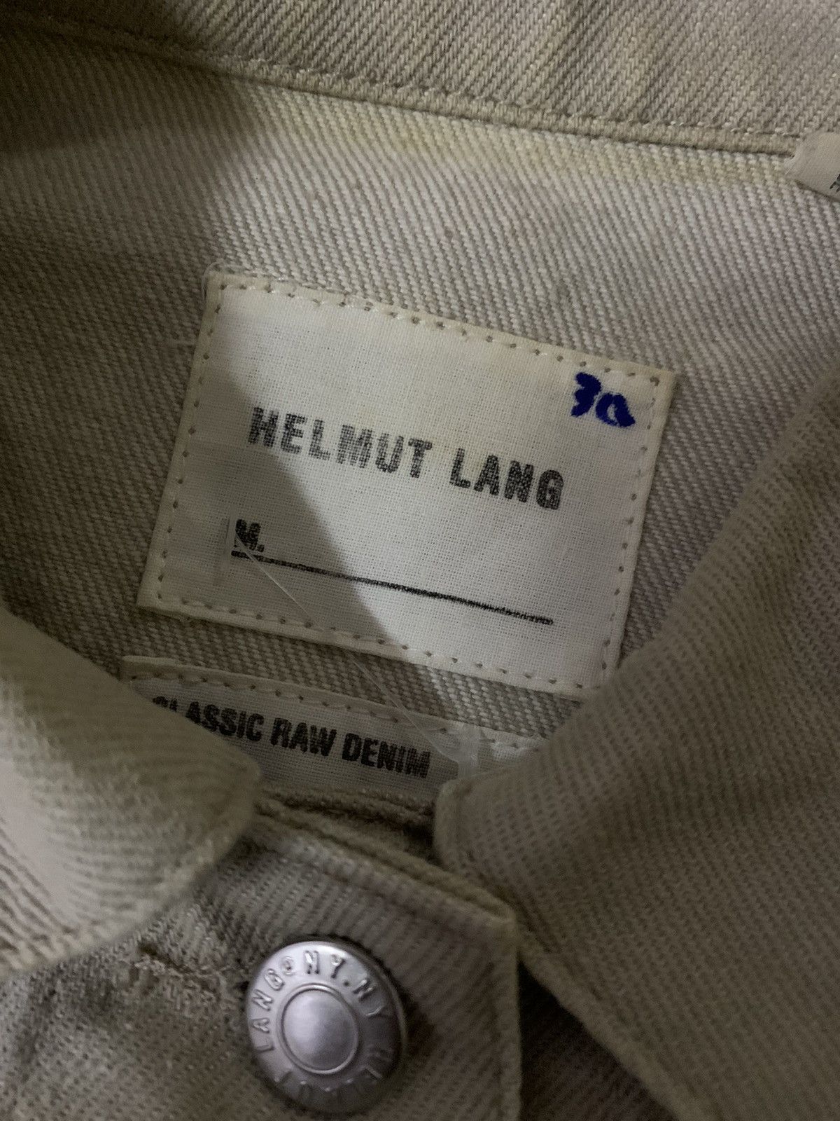 Helmut Lang 💥Helmut Lang Classic Raw Denim Jacket Size M / US 6-8 / IT 42-44 - 7 Thumbnail
