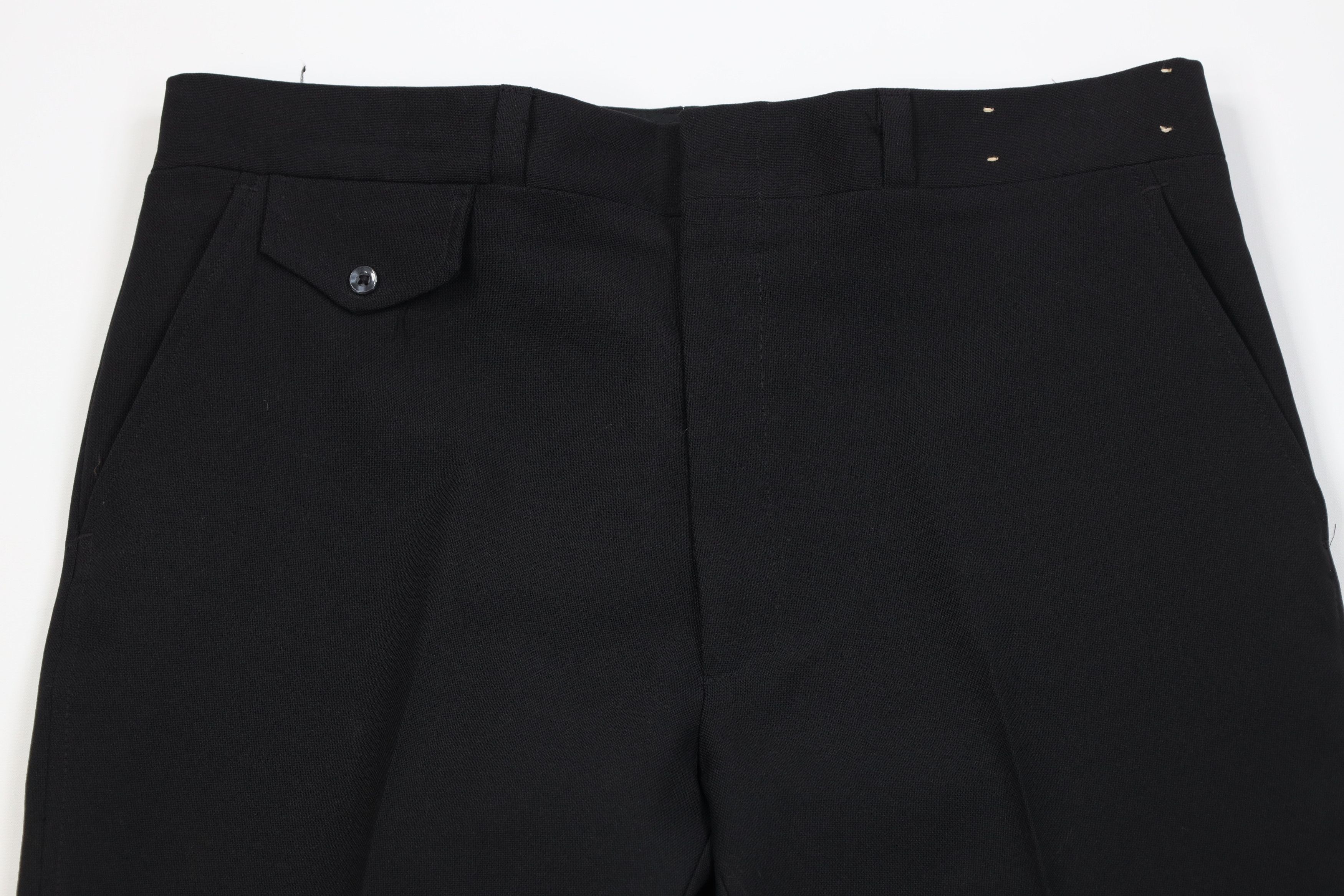 Vintage Vintage 70s Streetwear Flared Wide Leg Chino Pants Black USA Size US 36 / EU 52 - 2 Thumbnail