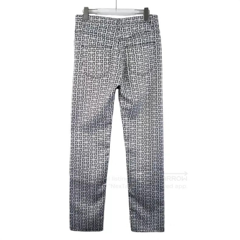 Givenchy Givenchy Black and White Logo Full Print Cotton Casual Lon Size US 28 / EU 44 - 2 Thumbnail
