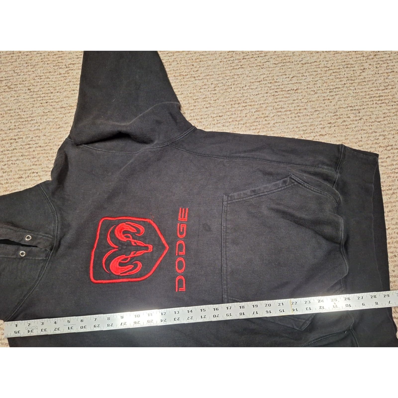 Vintage VINTAGE Dodge Motorsports Hoodie Mens M Black Embroidered Logo Sweatshirt Size US M / EU 48-50 / 2 - 6 Thumbnail