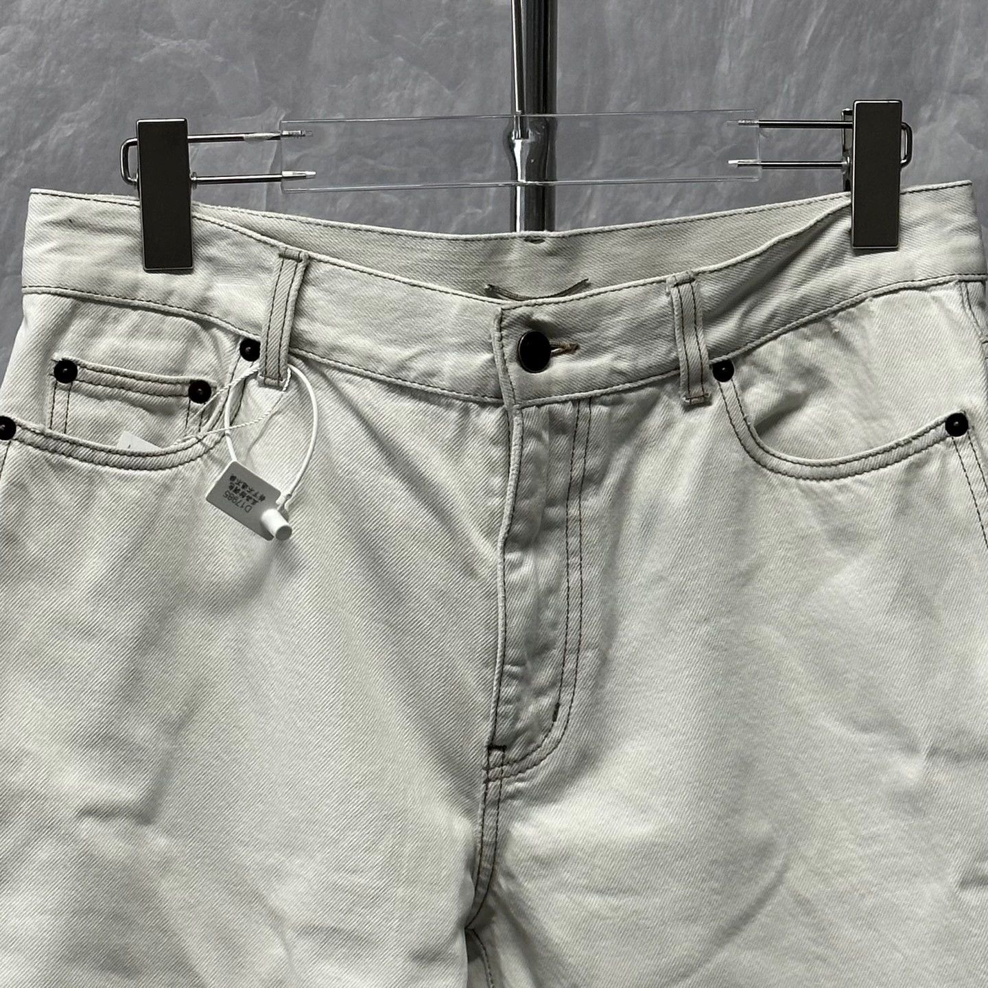 Saint Laurent Paris white washed denim long pants size 32 Size US 32 / EU 48 - 3 Thumbnail