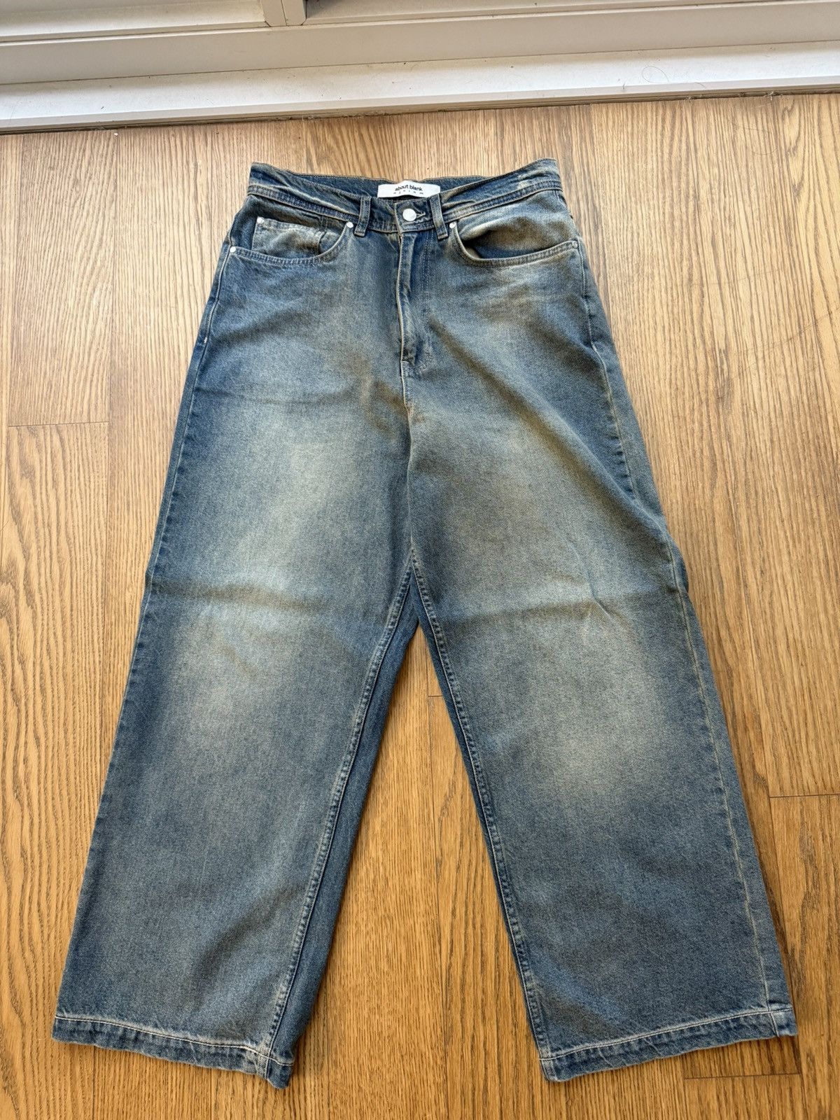 About:Blank About:blank Wide-Leg Denim Jean - Dirty Wash - Size S Size US 30 / EU 46 - 1 Thumbnail