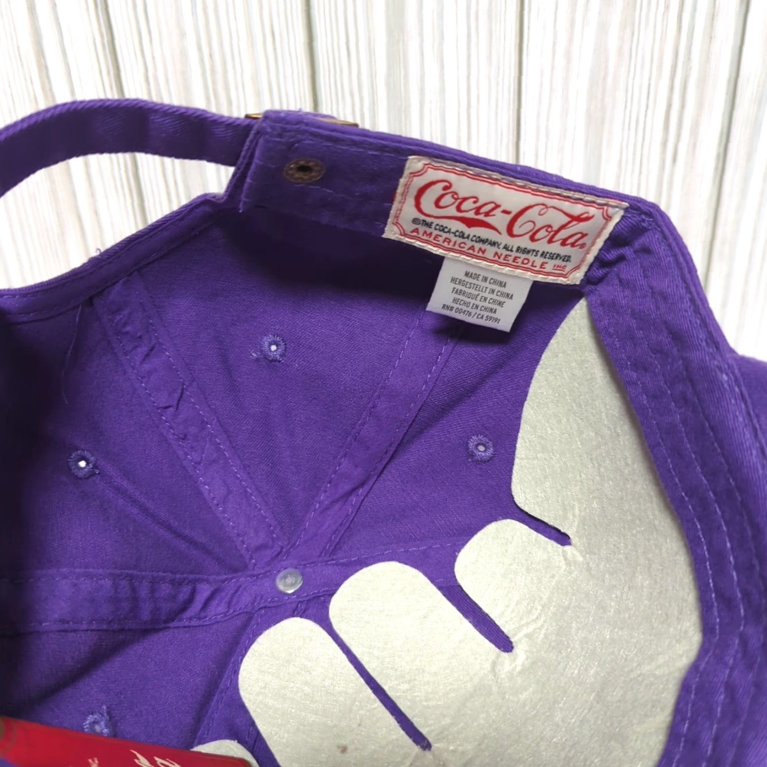 American Needle American Needle Hat Cap Strap Back Coca Cola Hi-C Purple Drink Baseball Cap Mens Adjustable Breathable Cotton Polyester One Size Classic Vintage No Size ONE SIZE - 8 Thumbnail