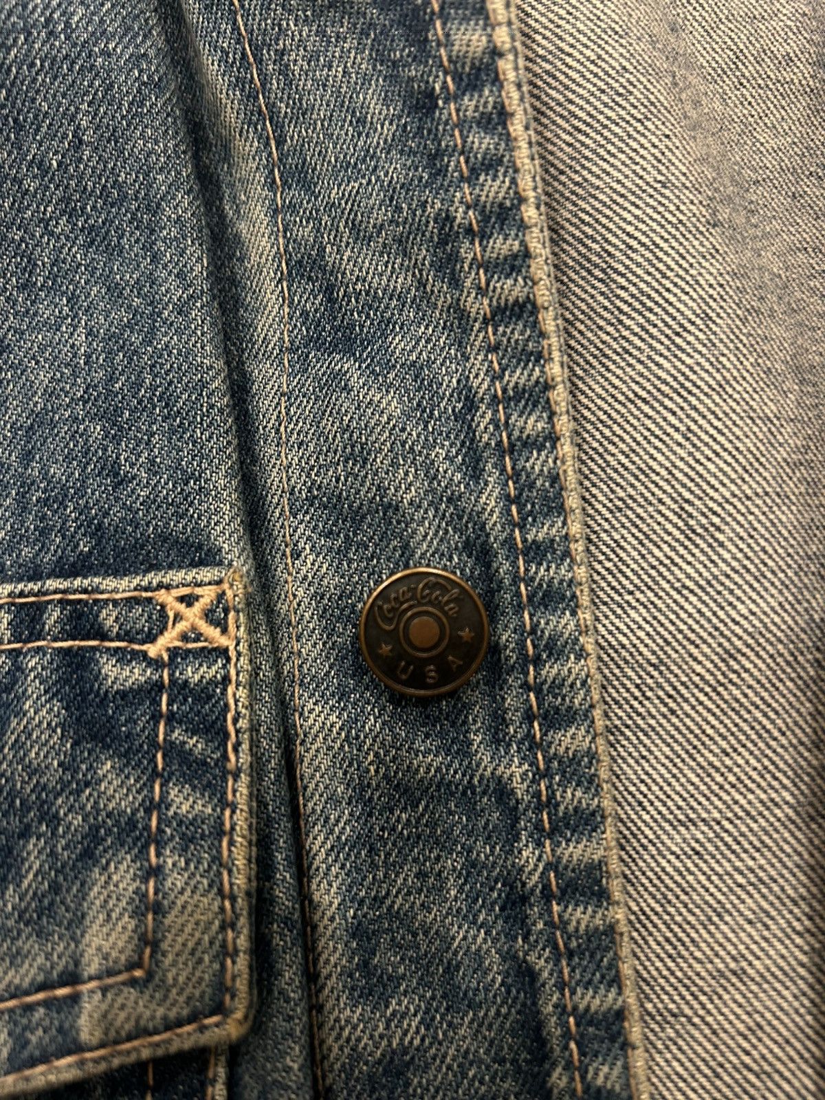 Coca Cola Vintage Coca Cola Denim Jacket Size US M / EU 48-50 / 2 - 4 Thumbnail