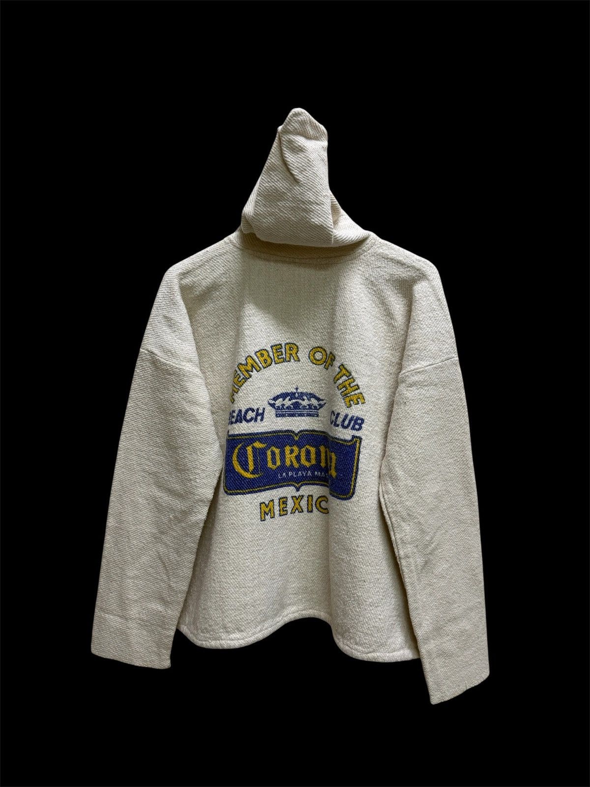 Vintage Vintage 90s Corona Beach Club Mexican Baja Hoodie Pullover Size US M / EU 48-50 / 2 - 1 Thumbnail