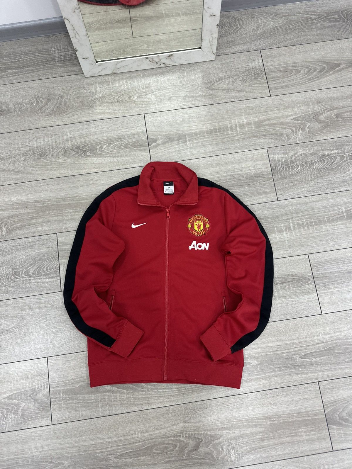Nike Nike Manchester United Vintage Track Jacket Zip Up Soccer Size US M / EU 48-50 / 2 - 1 Thumbnail