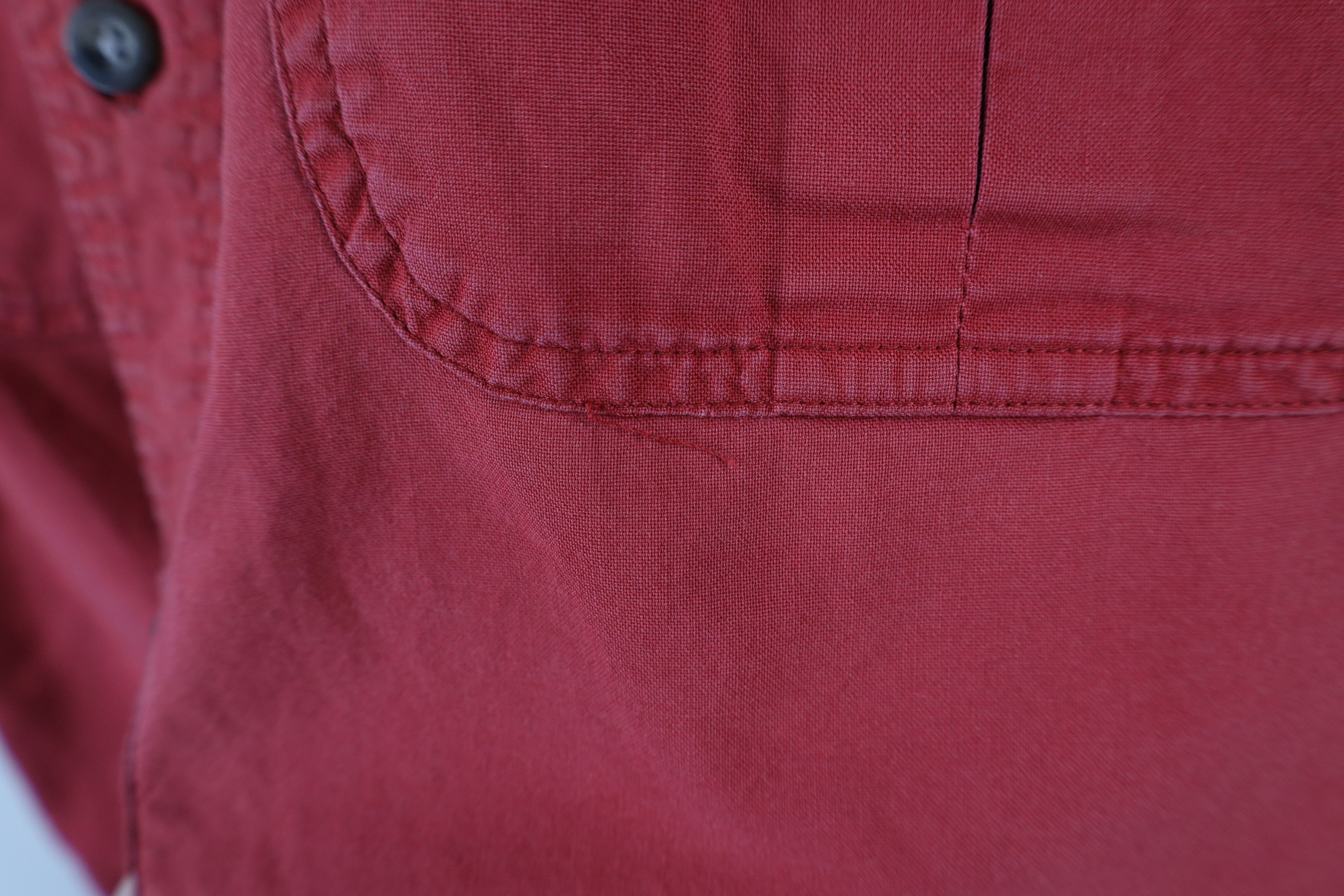 Cabelas × Vintage Vintage Cabelas Double Pocket Safari Bush Button Shirt Red Size US M / EU 48-50 / 2 - 4 Thumbnail