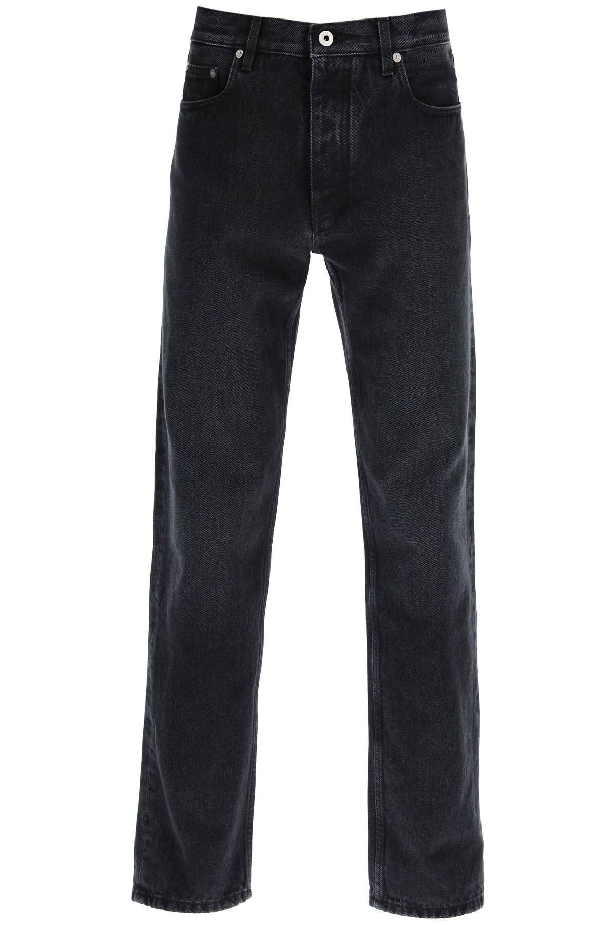 image of Off White Off-White Regular Jeans With Tapered Cut in Black No Color, Men's (Size 32)