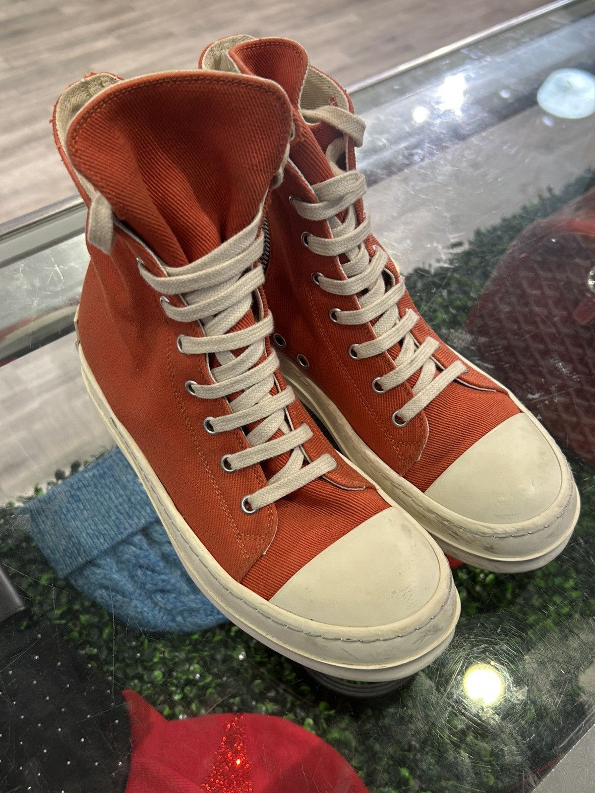 Rick Owens Rick Owens DRKSHDW Fogachine Cotton Denim High Size US 5 / EU 37 - 2 Thumbnail