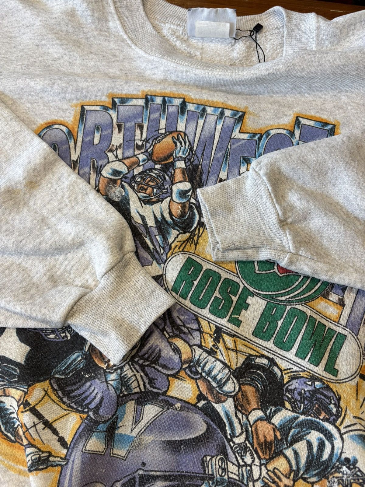 NFL Vintage 1997 Northwestern Rose Bowl Sweatshirt Size US XL / EU 56 / 4 - 8 Thumbnail