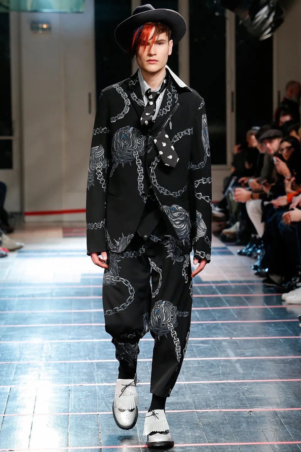 Yohji Yamamoto Yohji Yamamoto Black Scandal Celtic Chain Print Ballon Pants Size US 34 / EU 50 - 9 Thumbnail