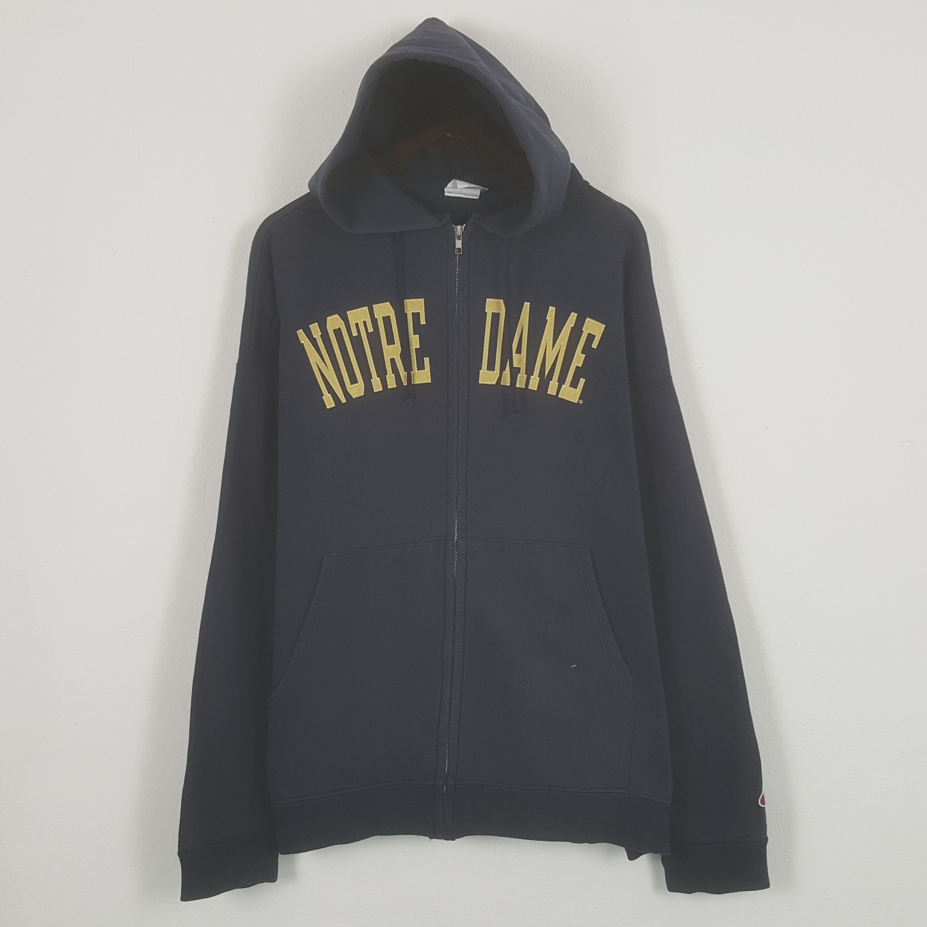 Vintage Notre Dame Zipper Jacket Hoodies