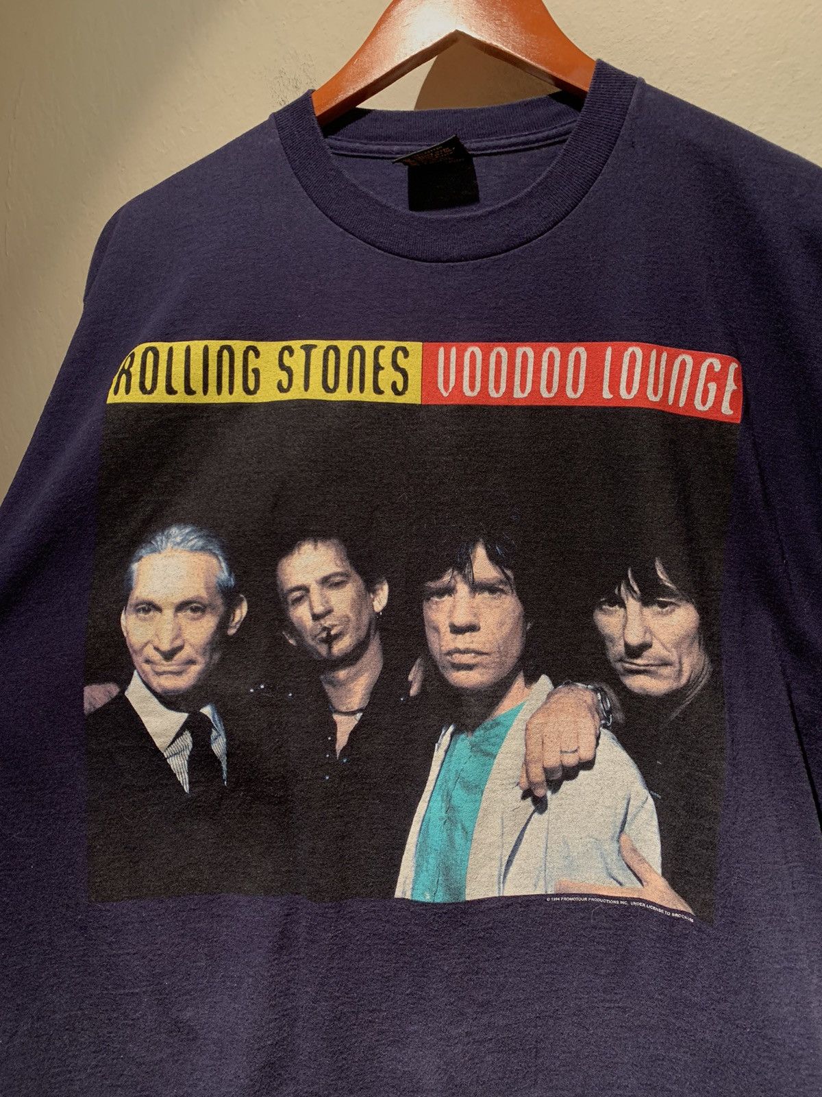 Band Tees × Brockum × The Rolling Stones *RARE* Vintage 1994 Rolling Stones Voodoo Lounge Tour Shirt Size US XL / EU 56 / 4 - 3 Thumbnail