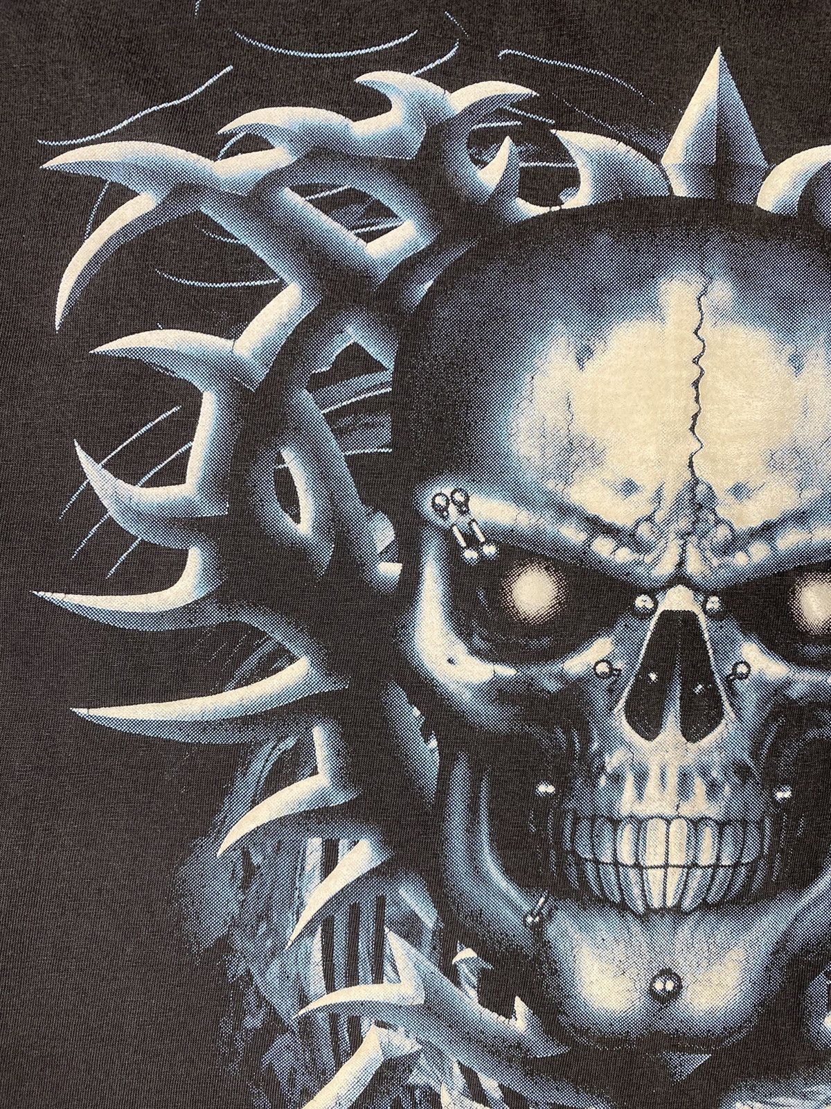 Vintage Vintage Rock y2k Skull Tatty Ed Hardy Style Faded Tee Size US L / EU 52-54 / 3 - 12 Thumbnail