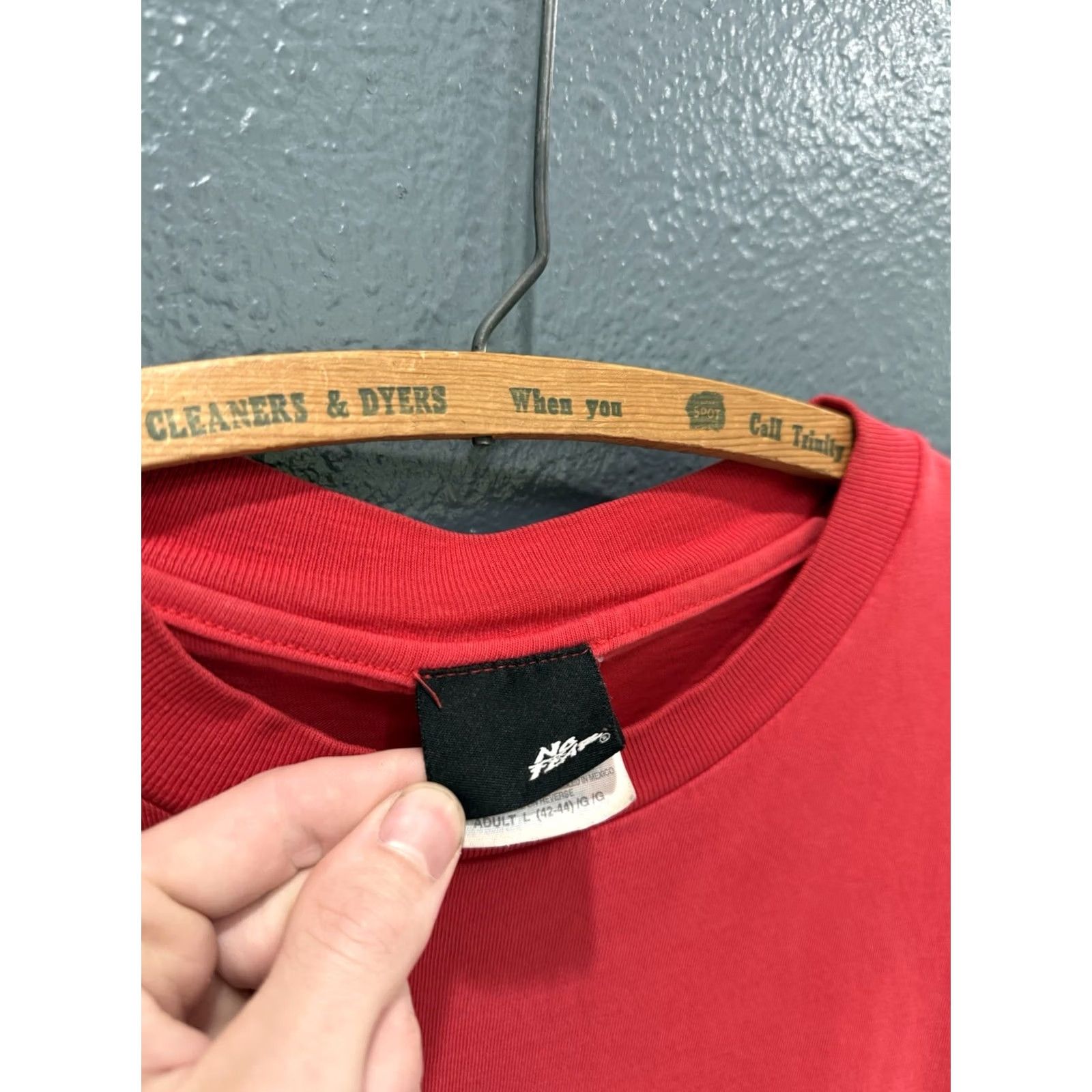 No Fear VINTAGE No Fear Racing Red Cotton T-Shirt L Men’s Shirt Adult Large Red Cotton No Fear Mens Shirt 90s Size US L / EU 52-54 / 3 - 2 Thumbnail