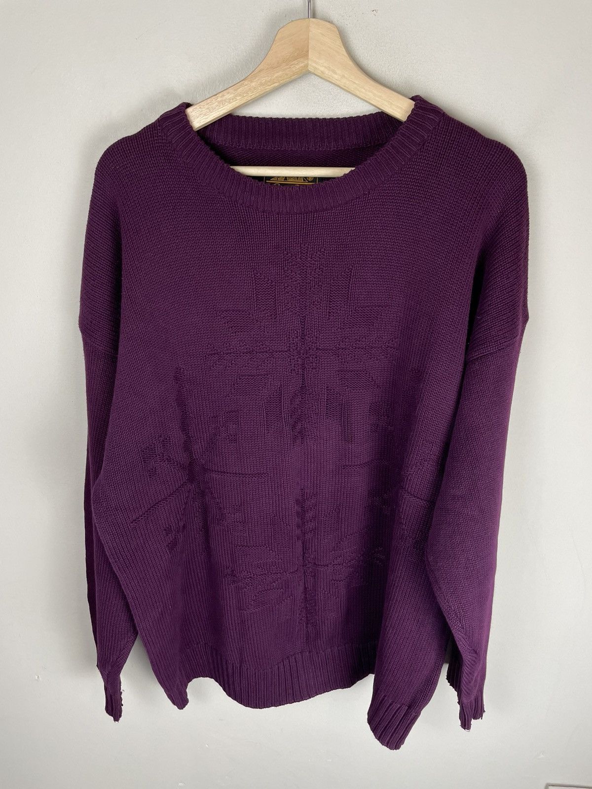 Eddie Bauer Vintage Eddie Bauer Tonal Snowflake Knit Sweater Size US L / EU 52-54 / 3 - 1 Thumbnail