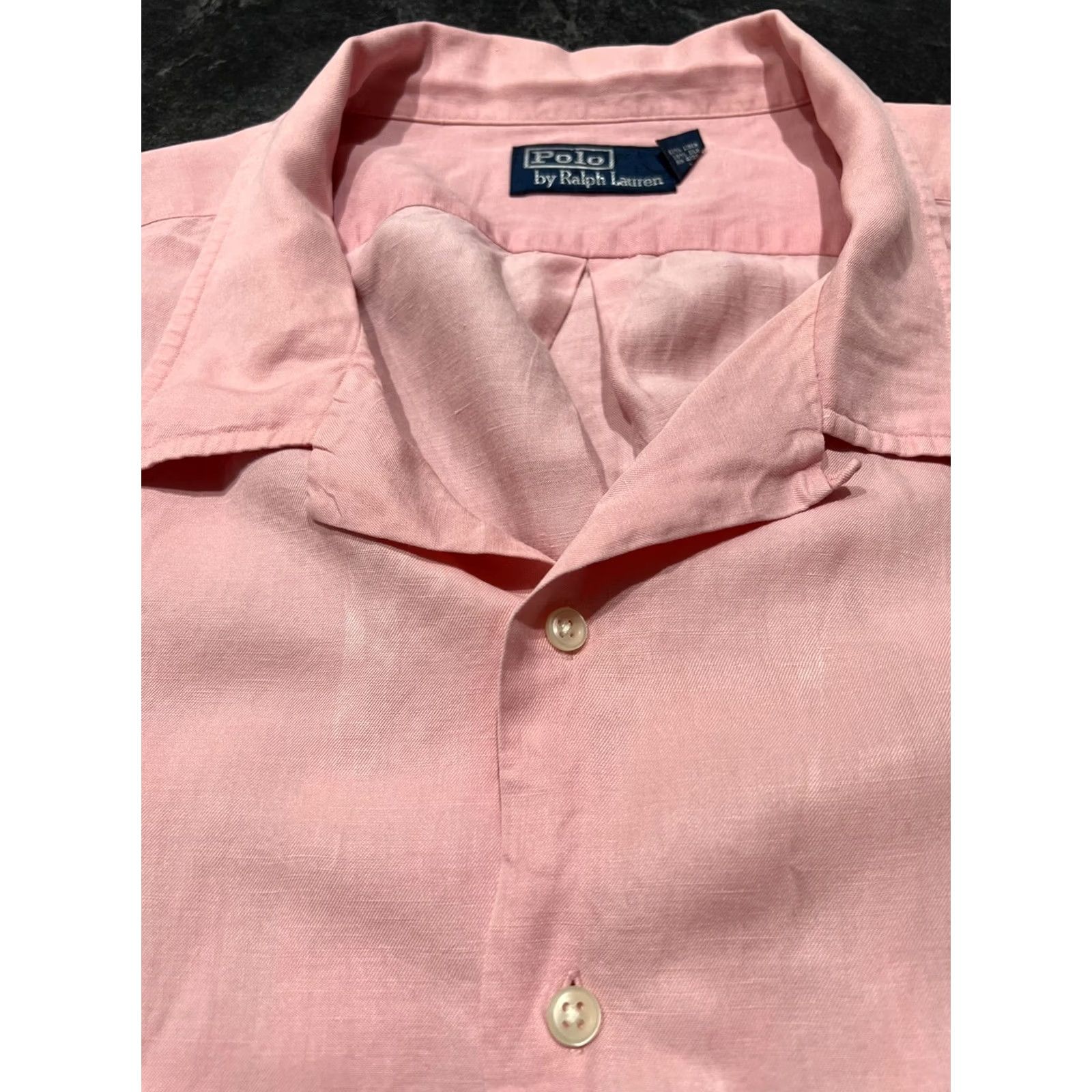 Ralph Lauren Polo Ralph Lauren Shirt Button-Down 4XT Pink Classic Fit Pony Mens Short Sleeve Button-Up Size US XXL / EU 58 / 5 - 6 Thumbnail