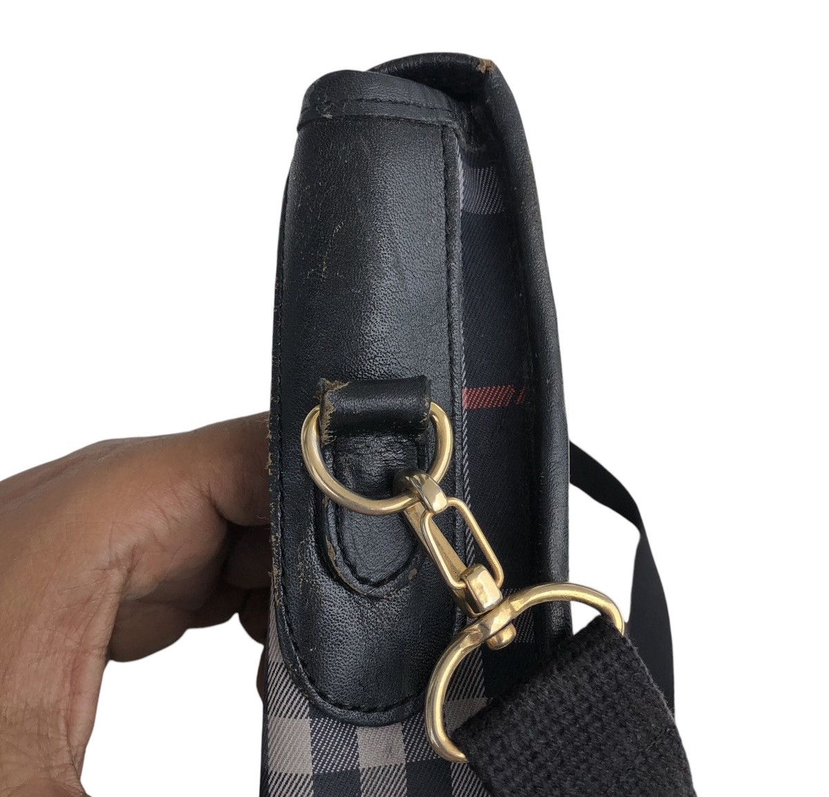 Burberry Burberrys Checked Novacheck Documents Bag Size ONE SIZE - 13 Thumbnail