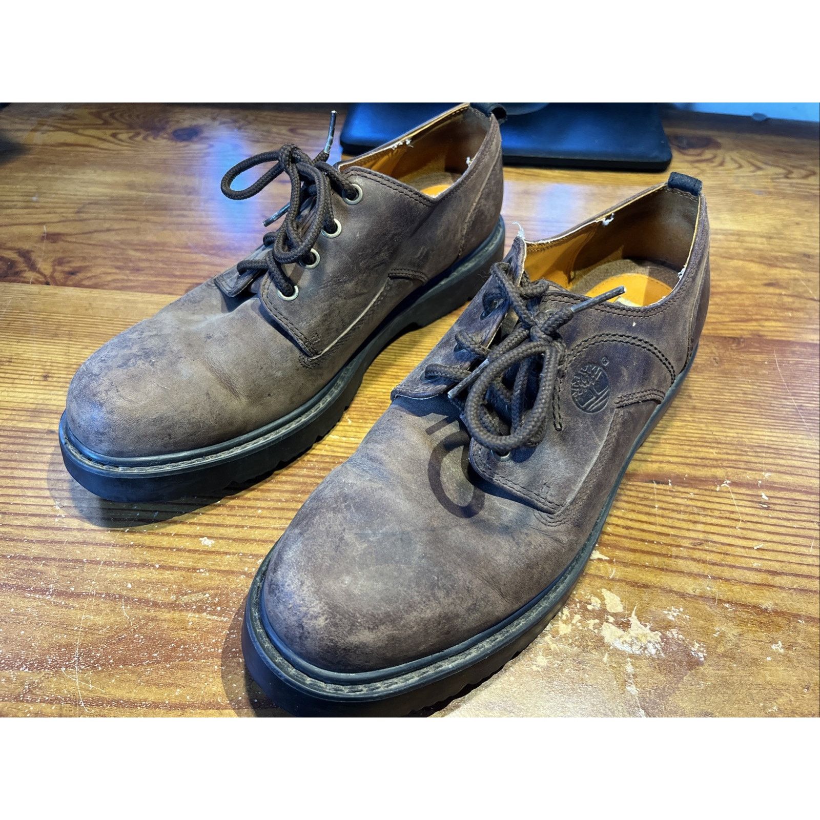 Timberland Timberland Stormbuck Waterproof Mens 11 Brown Leather Oxford Size US 11 / EU 44 - 4 Thumbnail