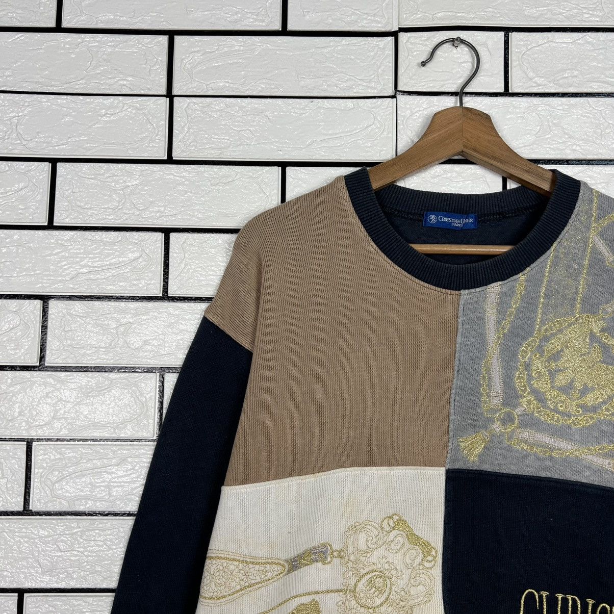 Vintage 90 CHRISTIAN OLIVIER Big Logo Crewneck Sweatshirt #4024-C183 Size US S / EU 44-46 / 1 - 3 Thumbnail