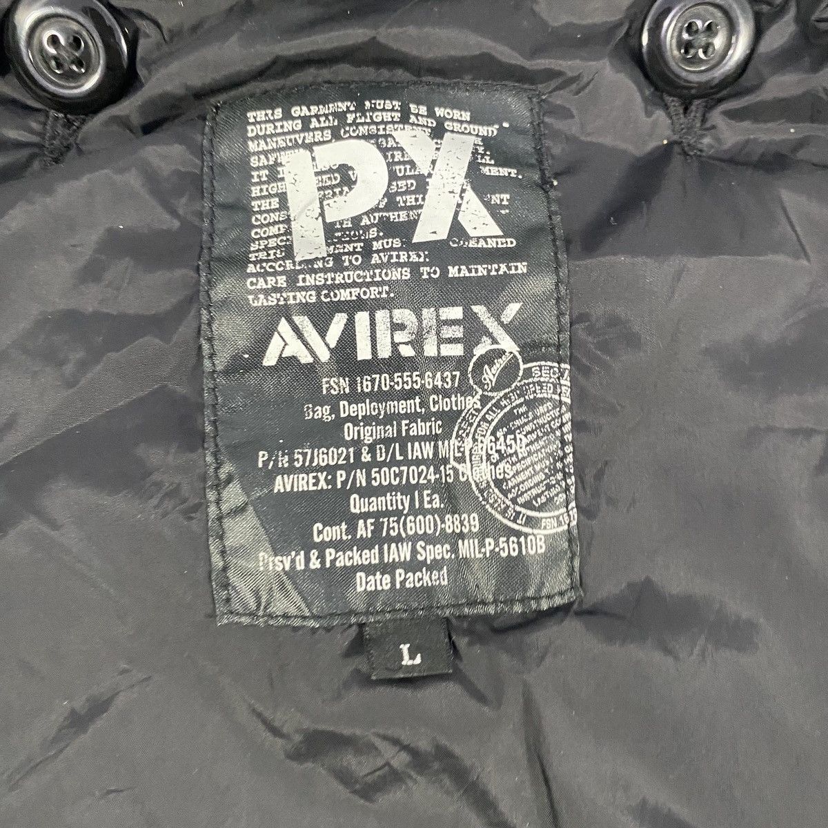Alpha Industries × Avirex × Buzz Rickson's 1990s-Avirex PX M65 Canvas Double Inner Jacket Size US L / EU 52-54 / 3 - 8 Thumbnail