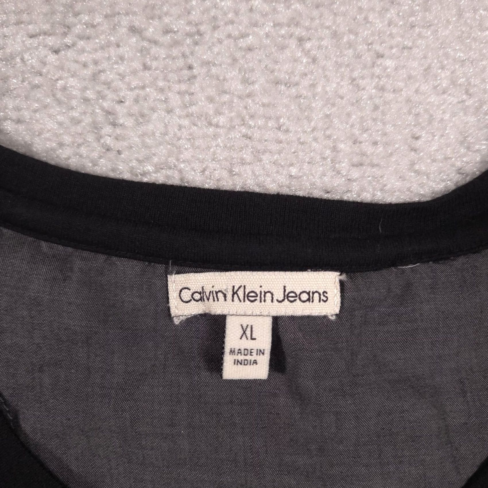 Vintage Calvin Klein Jeans Shirt Mens XL Purple Stripe Crewneck Lightweight Jersey Tee Size US XL / EU 56 / 4 - 5 Thumbnail