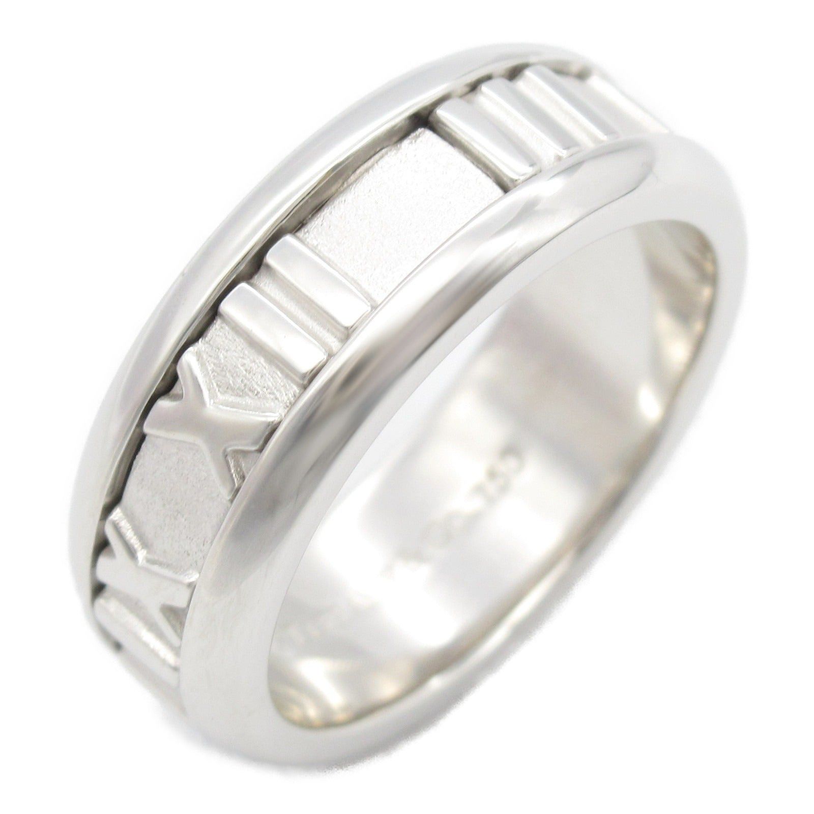 Tiffany & Co. Tiffany Co Atlas Ring K18Wg (White Gold) Silver Size ONE SIZE - 1 Thumbnail
