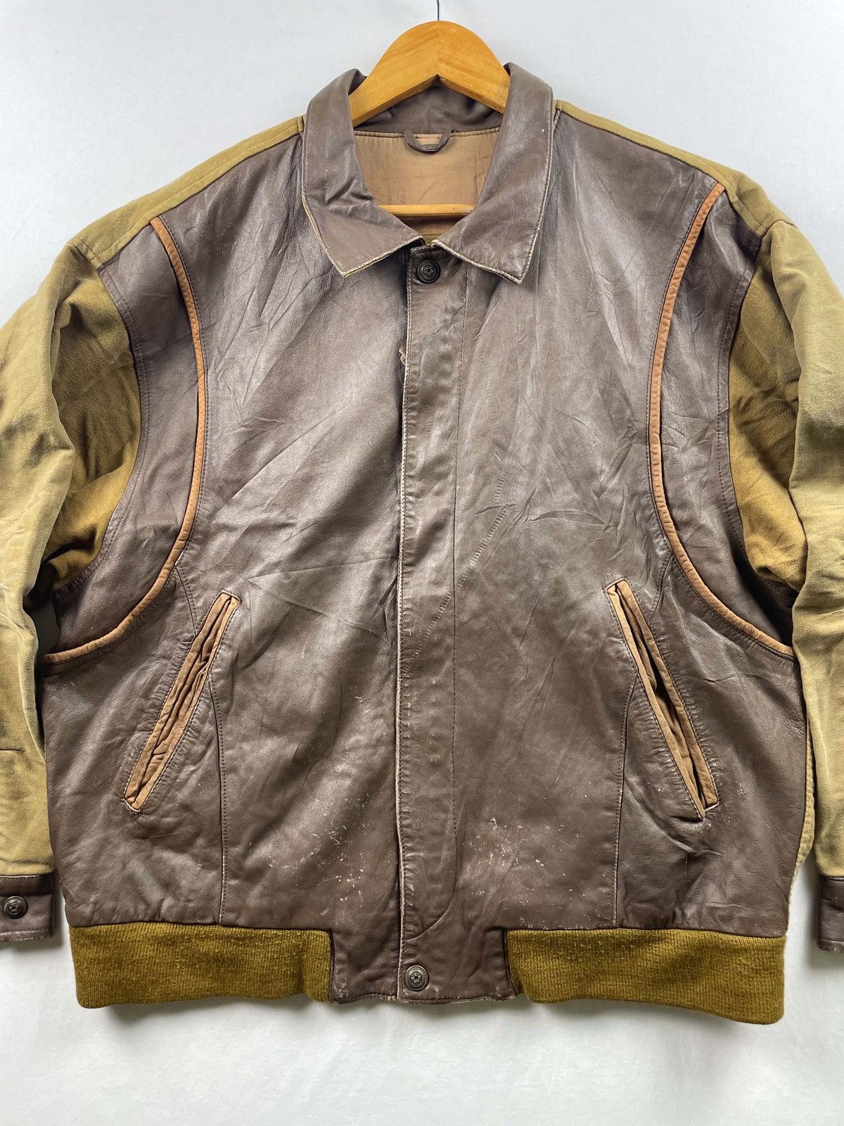 Yves Saint Laurent Vintage Saint laurent leather jacket brown Size US L / EU 52-54 / 3 - 2 Thumbnail