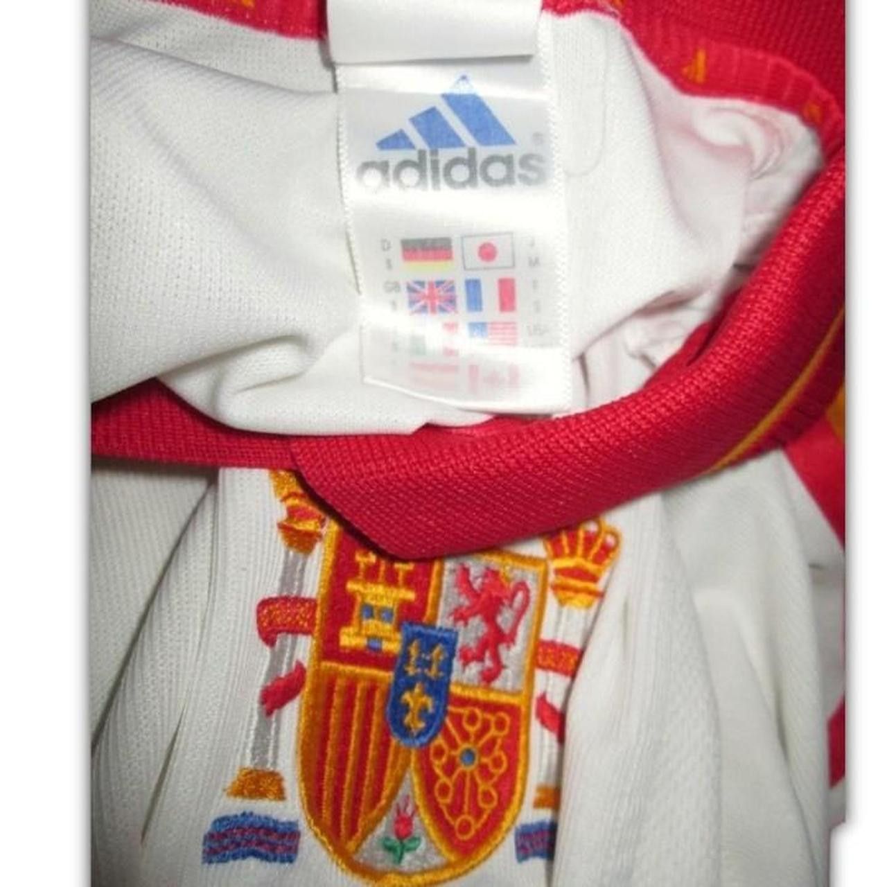 Adidas Spain 2000 2001 Away Shirt Jersey international Camiseta Size US S / EU 44-46 / 1 - 3 Thumbnail