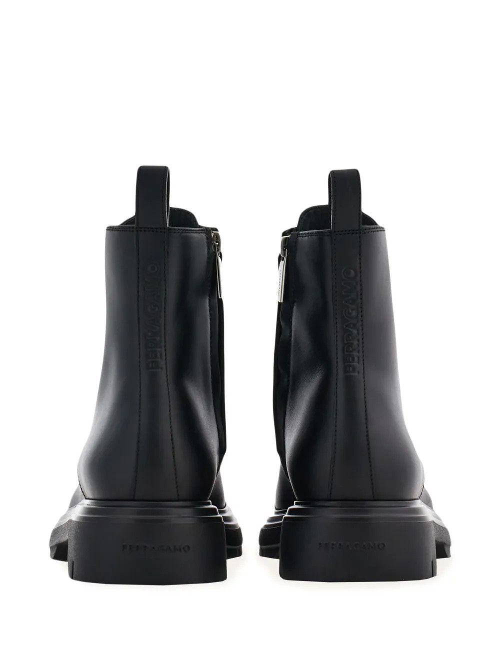 Salvatore Ferragamo o1y0326 Ankle Boots in Black Size US 8.5 / IT 38.5 - 3 Thumbnail