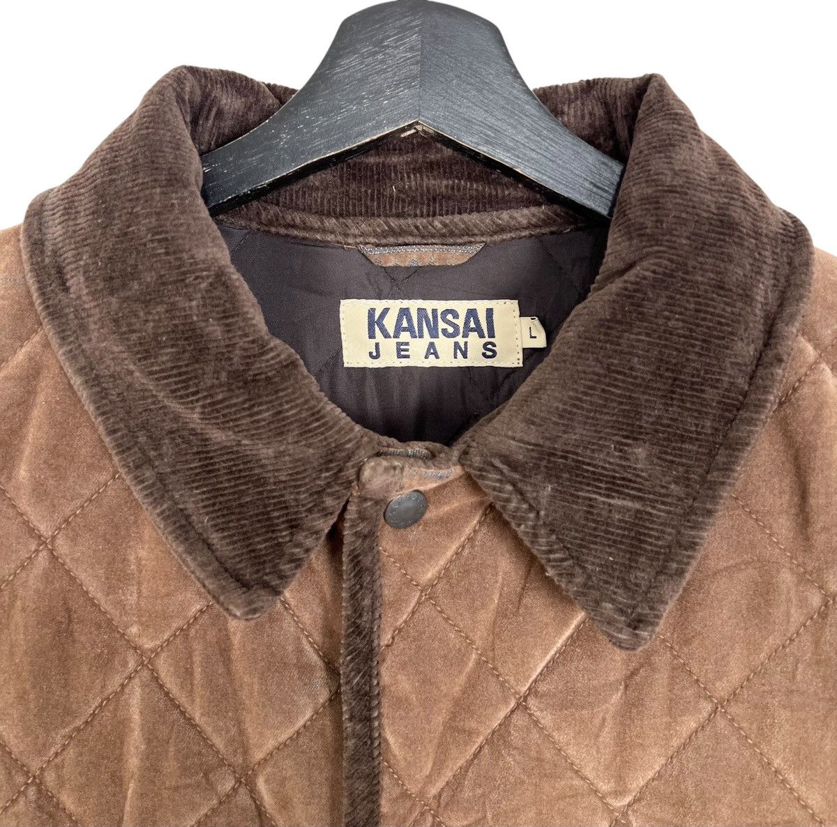 Designer × Japanese Brand × Kansai Yamamoto Kansai Keans Kansai Yamamoto Velvet Quilted Button Up Jacket Size US L / EU 52-54 / 3 - 5 Thumbnail