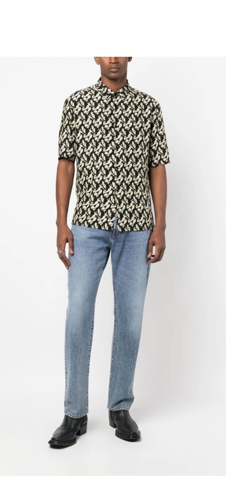 Saint Laurent Paris Saint Laurent men abstract print silk shirt. 37/M. $890 Size US S / EU 44-46 / 1 - 1 Thumbnail