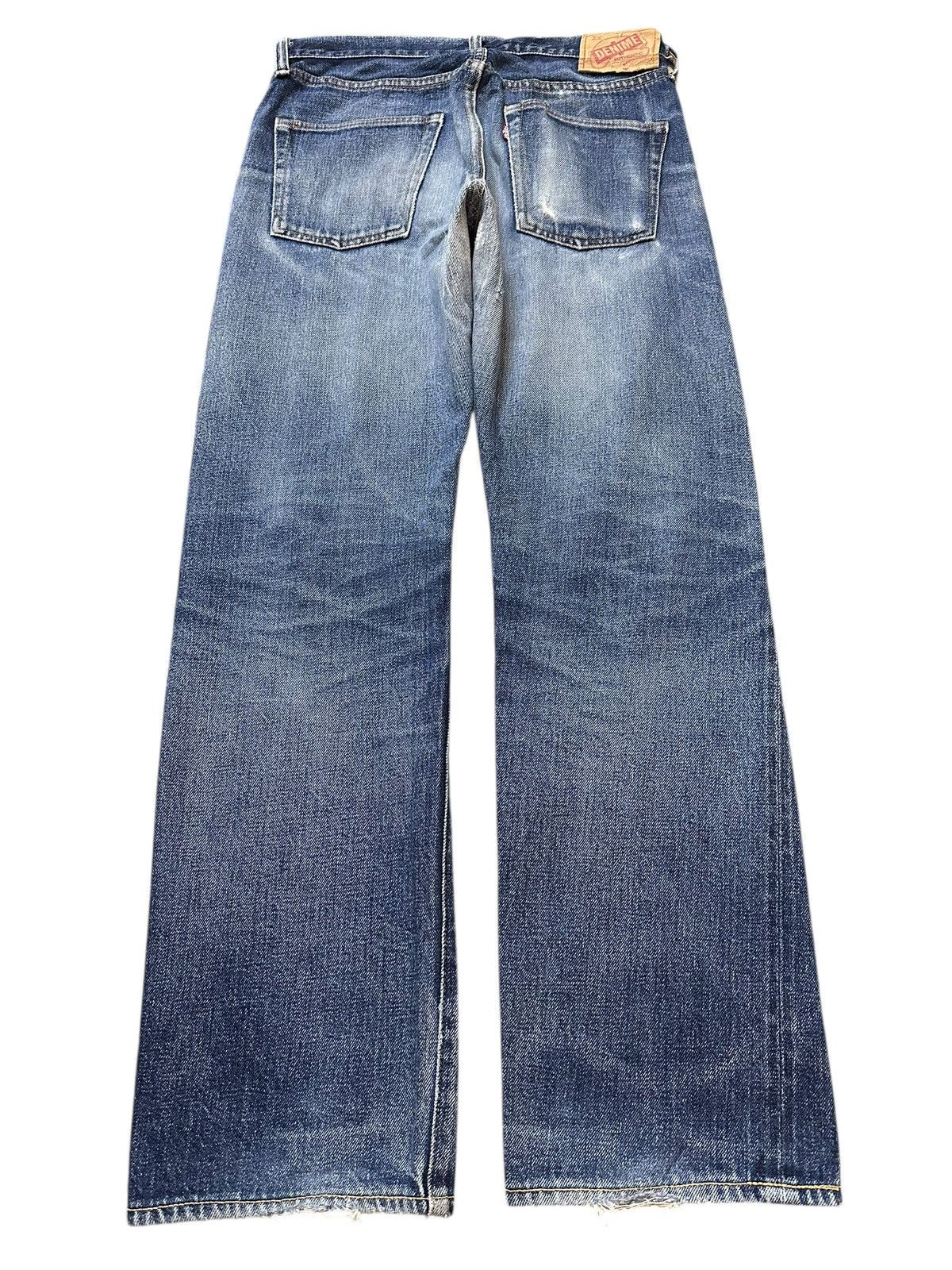 Denime Vintage Japan Denime Selvage Blue Faded Wash Distress Jeans Size US 29 - 3 Thumbnail