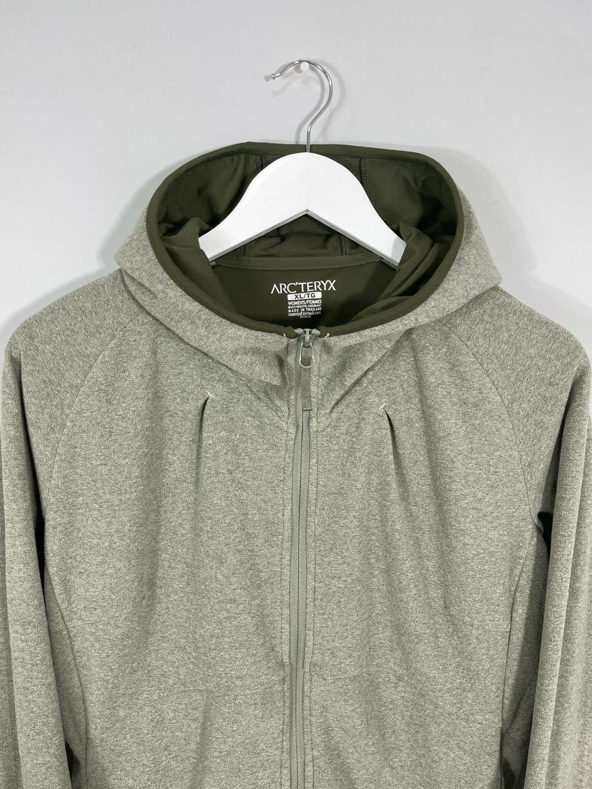 Arc'teryx Arcteryx Polartec Women's Gray Fleece Zip Hoodie Jacket Size XL / US 12-14 / IT 48-50 - 2 Thumbnail