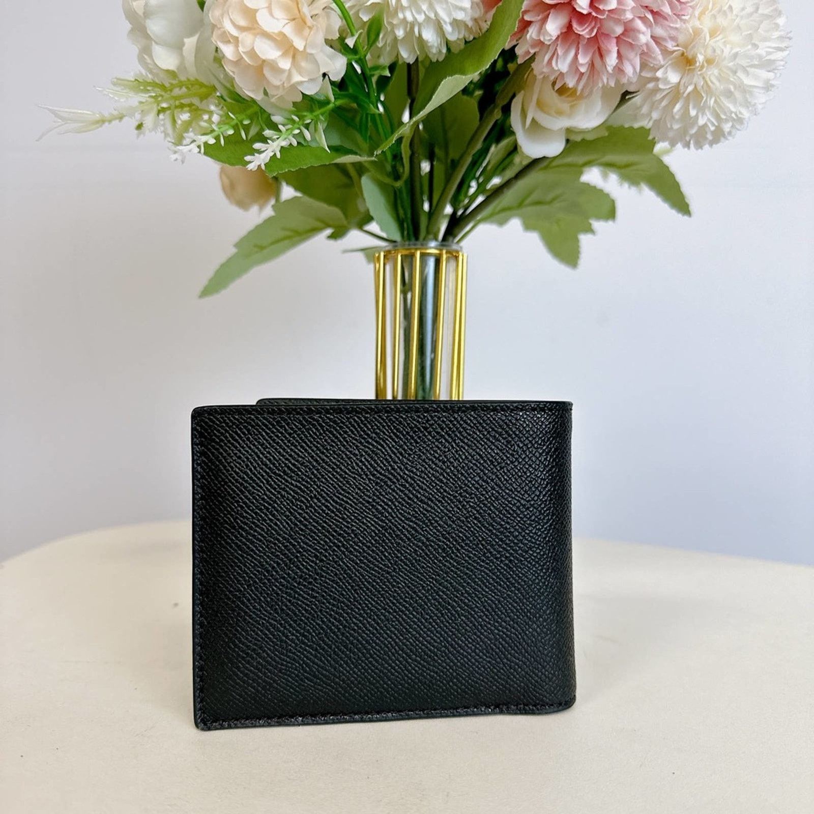 Coach Coach F59112 Compact Id Wallet IN Black Size ONE SIZE - 2 Thumbnail