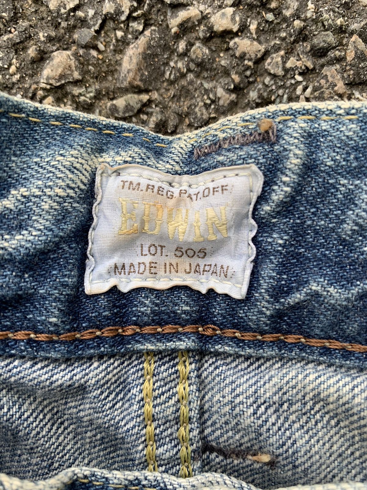 Kapital Edwin Selvedge 505Z Mudwash Distressed Denim Size US 37 - 11 Thumbnail